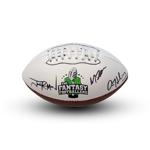 Fantasy Footballers Autographed Mini-Football