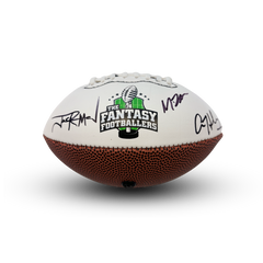 Fantasy Footballers Autographed Mini-Football