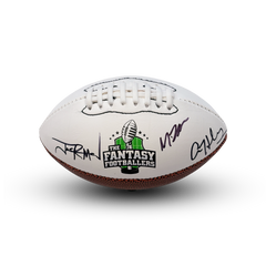 Fantasy Footballers Autographed Mini-Football