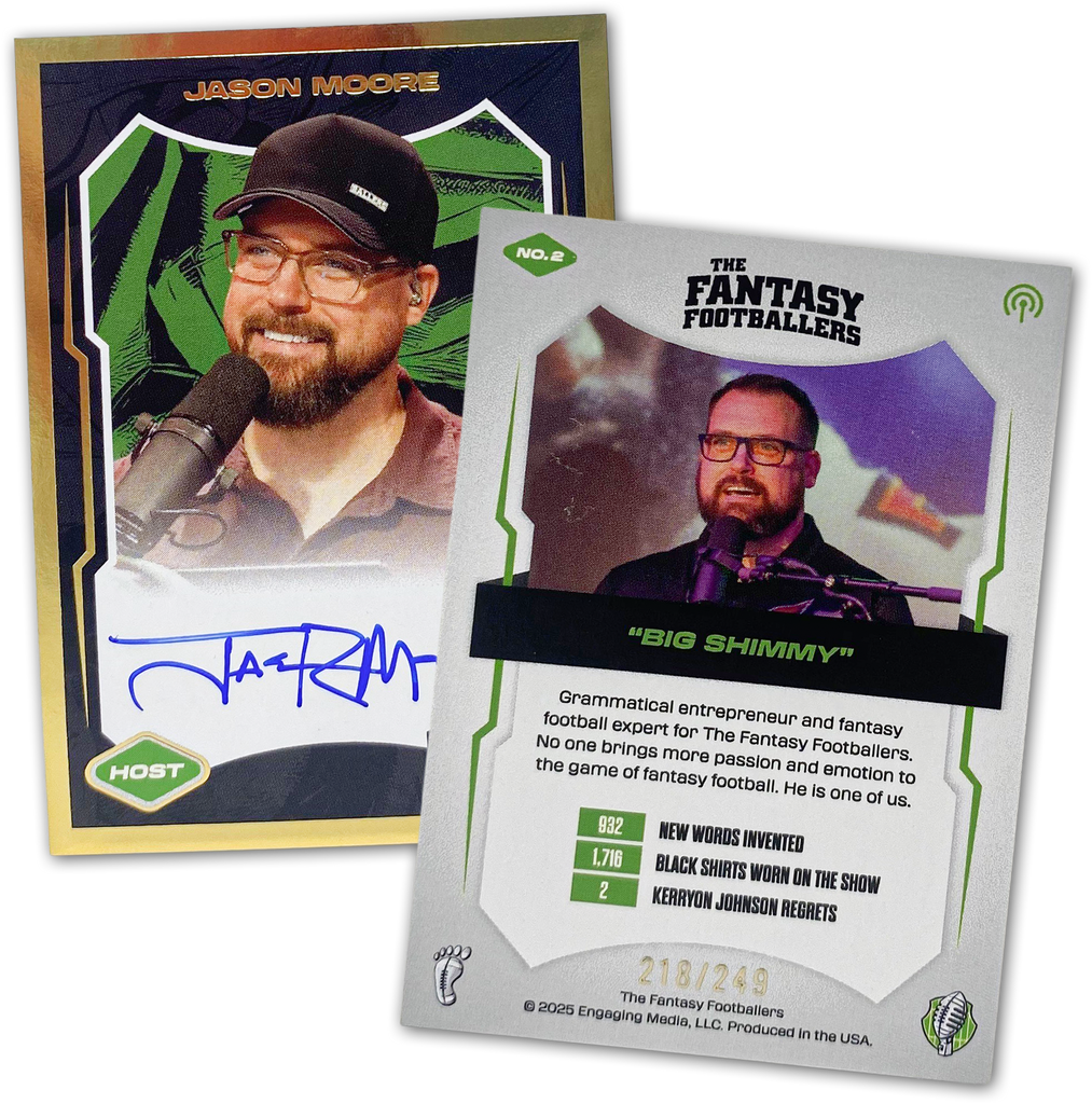 Autographed Fantasy Footballers Trading Card Set (Sold Out)