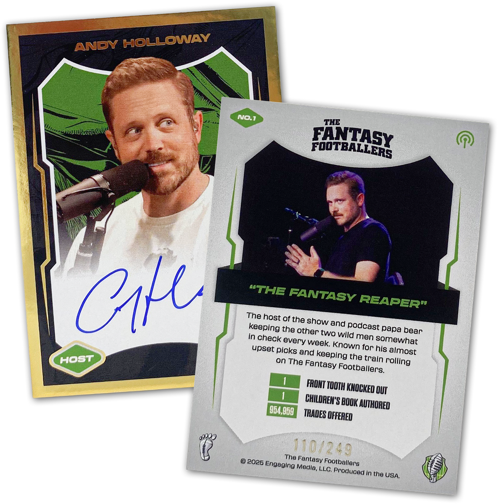 Autographed Fantasy Footballers Trading Card Set (Sold Out)